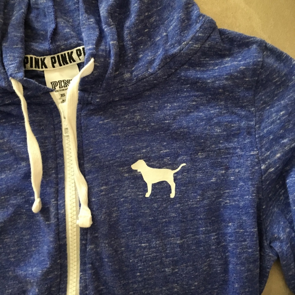 FINAL PRICE DROP - victoria’s secret PINK | blue, lightweight hoodie